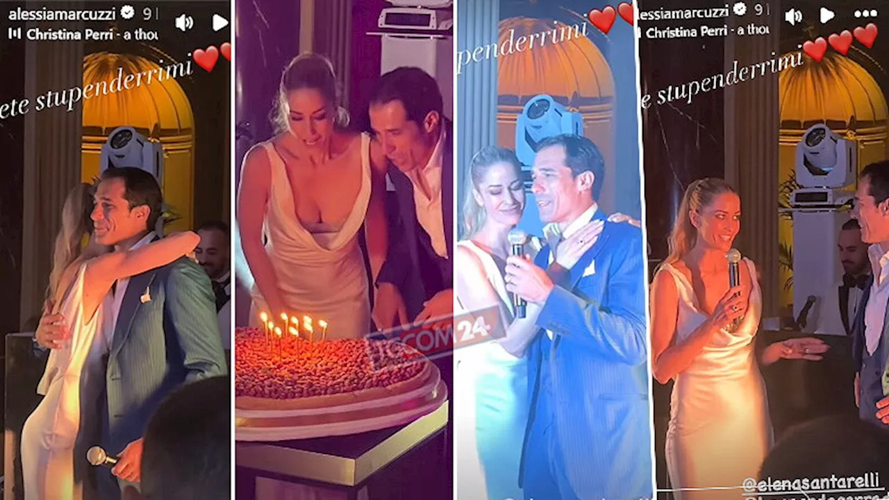 Elena Santarelli e Bernardo Corradi in festa per l’anniversario di matrimonio