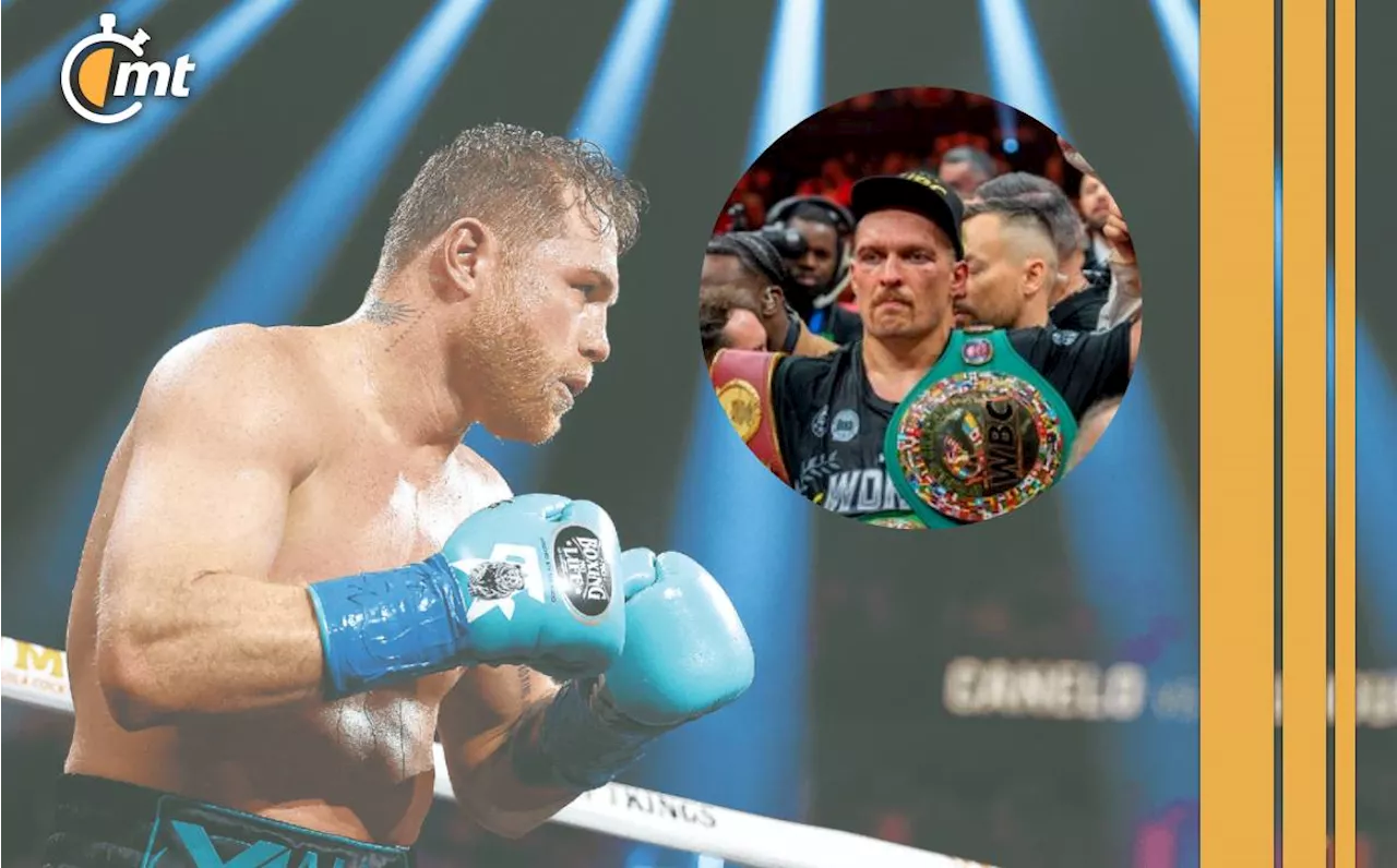 Canelo Álvarez, menospreciado por Oleksandr Usyk: 'Solo en México es la cara del box'