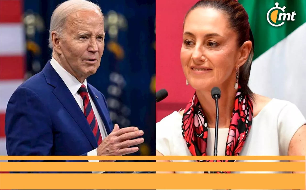 Joe Biden felicita a Claudia Sheinbaum por su triunfo como presidenta electa de México