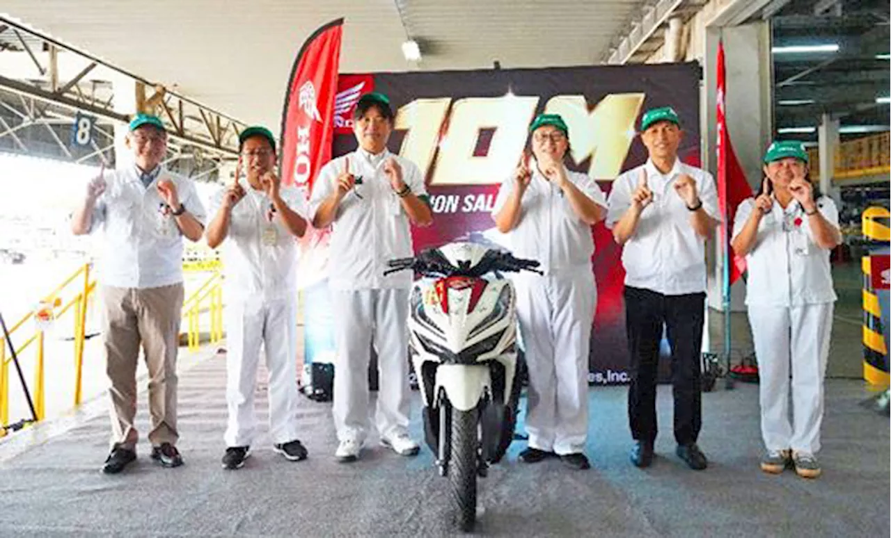 Honda achieves 10-m motorcycle sales milestone