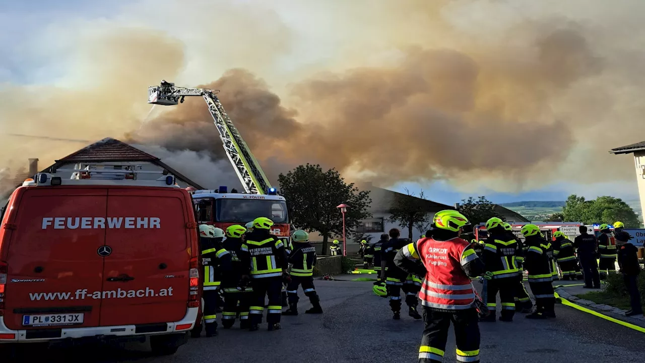 Großbrand in Großrust: Feuer und Wasser zerstörten Wohnhaus