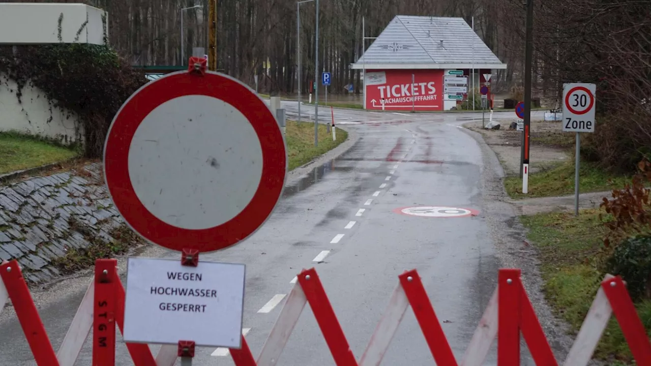 Hochwasser im Bezirk Melk: Besorgte Blicke Richtung Westen