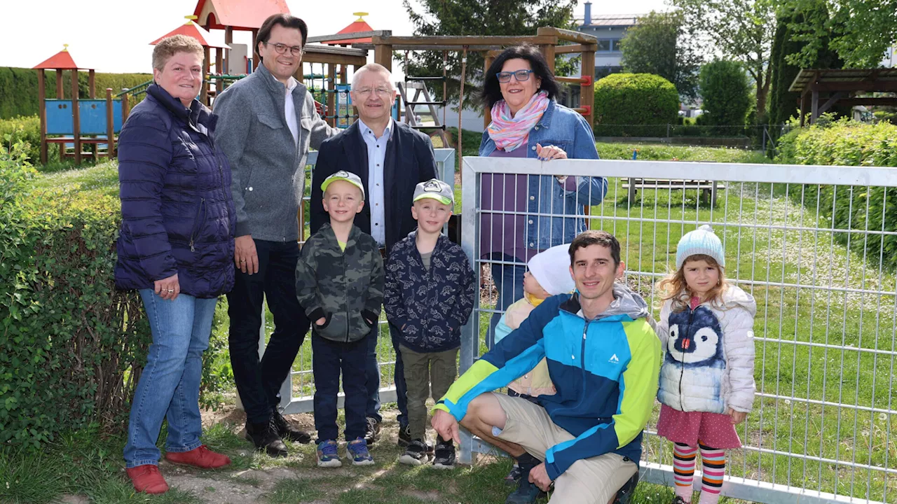 Michelhausen: Neues Tor für Spielplatz Talstraße