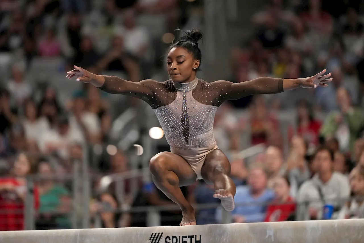 Simone Biles continues Olympic prep by cruising to 9th U.S. Championships title