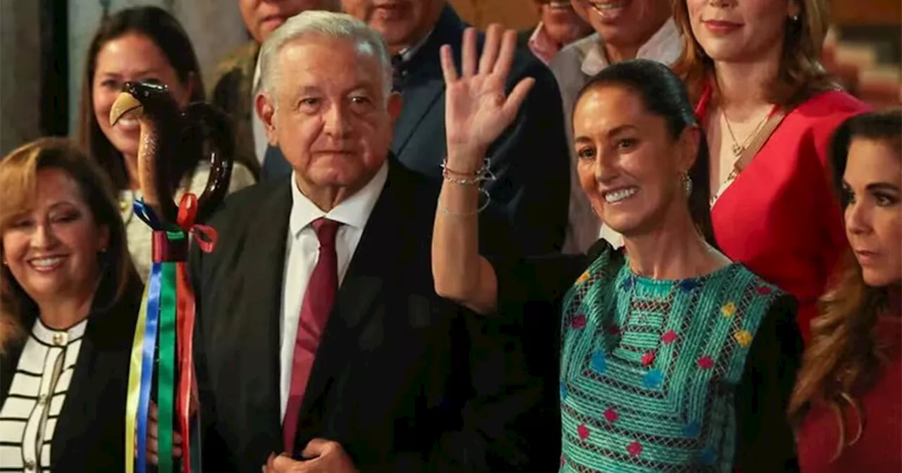 AMLO felicita a Claudia Sheinbaum tras convertirse en la primera presidenta de México: “es histórico”