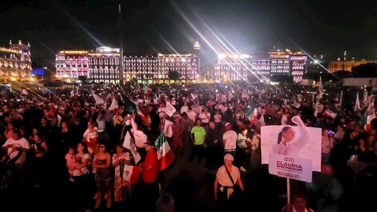 Ya suena la música en el Zócalo; alistan festejo de Sheinbaum (Video)