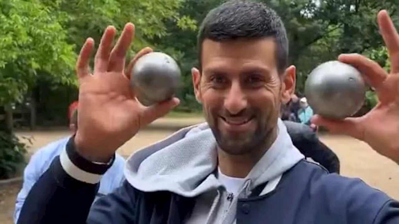 Roland-Garros: le dimanche, c’est pétanque pour Djokovic dans le Bois de Boulogne