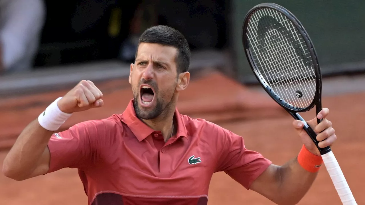 Djokovic logra un agónico pase a cuartos en Roland Garros