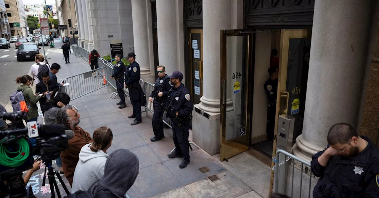 San Francisco police detain protesters at Israeli consulate