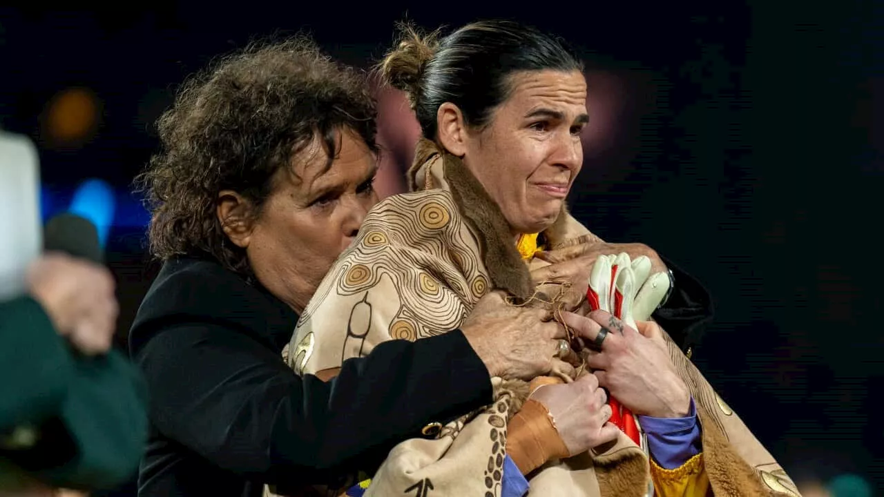 Matildas great Lydia Williams honoured by Evonne Goolagong Cawley in emotional farewell