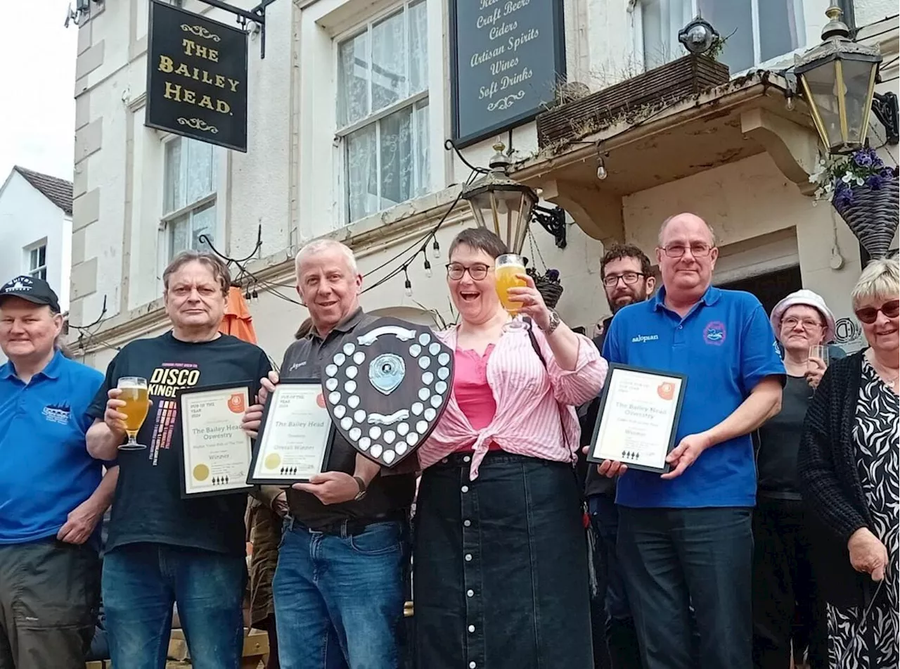 Oswestry pub celebrates winning CAMRA Shropshire Pub of the Year