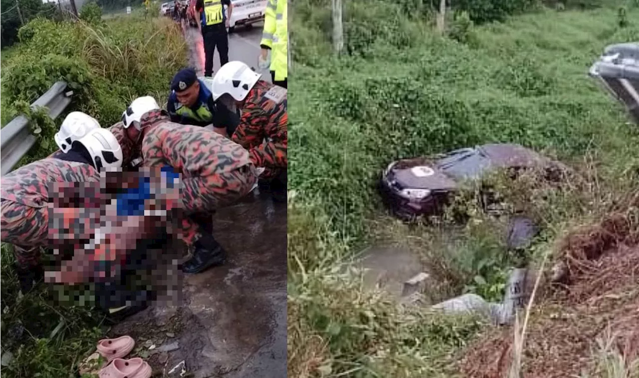 Woman killed after being flung out of skidding car in Papar