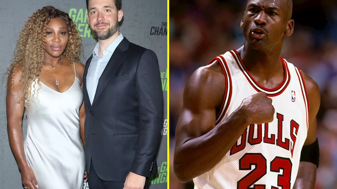 Serena Williams husband’s stunned eight-word reaction to rare Michael Jordan card selling for bonkers sum i...