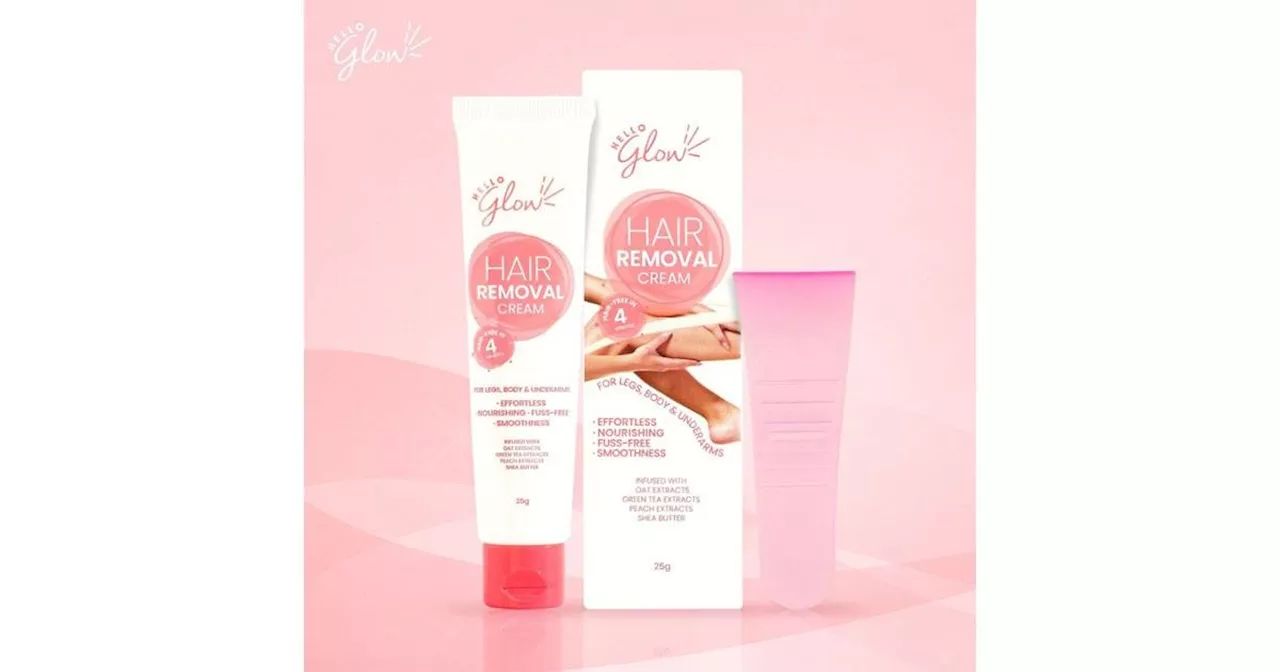 Hello Glow Hair Removal Cream saves skin, time