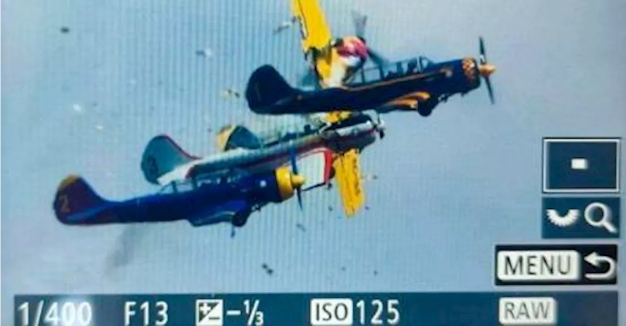 Pilot dies after planes collide at Portugal air show