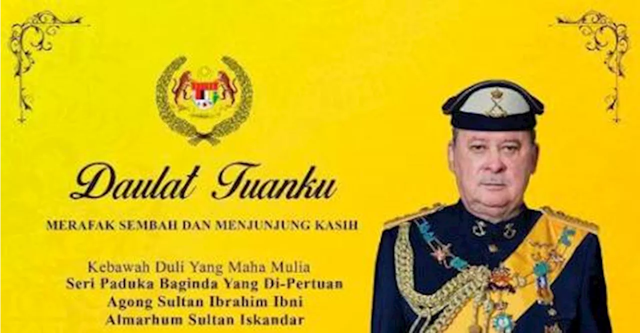 TPM, Menteri Kabinet zahir ucapan tahniah sempena Ulang Tahun Keputeraan Rasmi Agong