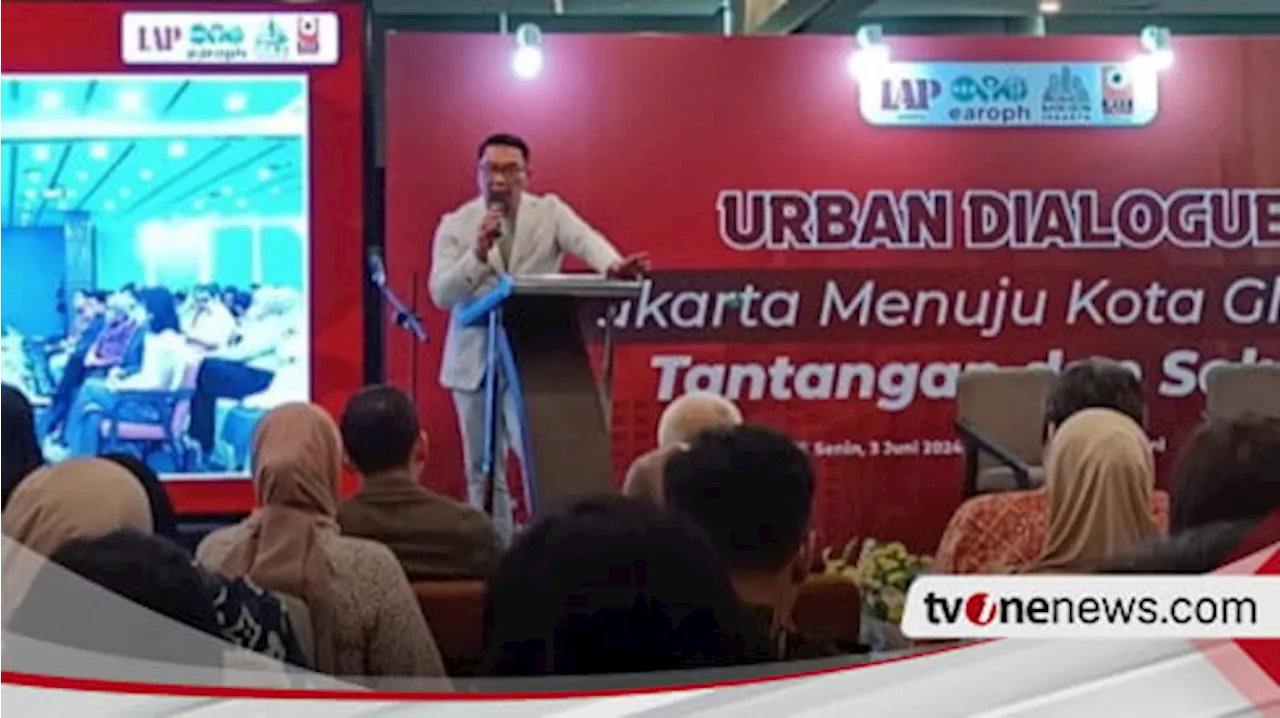 Ridwan Kamil Bicara Ibu Kota Pindah ke IKN: Jakarta Tidak Akan Banyak Berubah