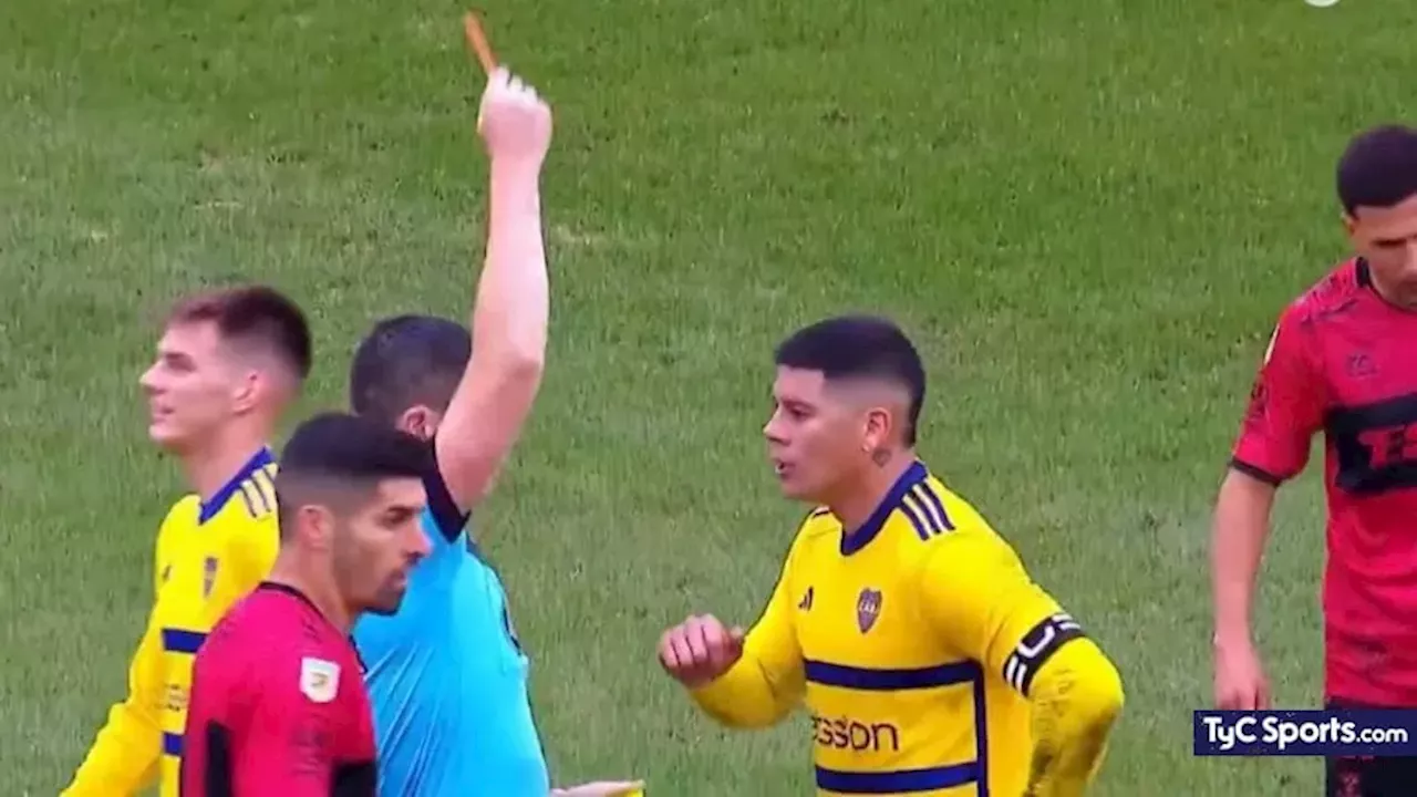 La expulsión de Marcos Rojo que condenó a Boca contra Platense