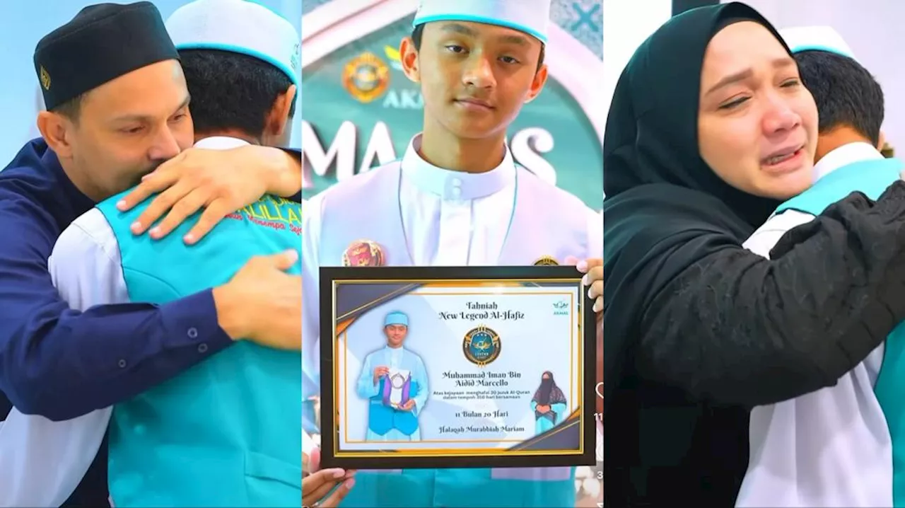 Aidid Marcelo terharu anak sulung berjaya hafal 30 juzuk Al-Quran