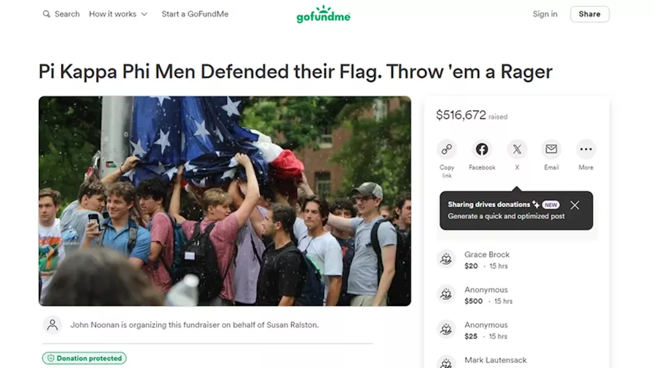 'Epic rager' for UNC frat brothers that defended US flag set for Labor Day