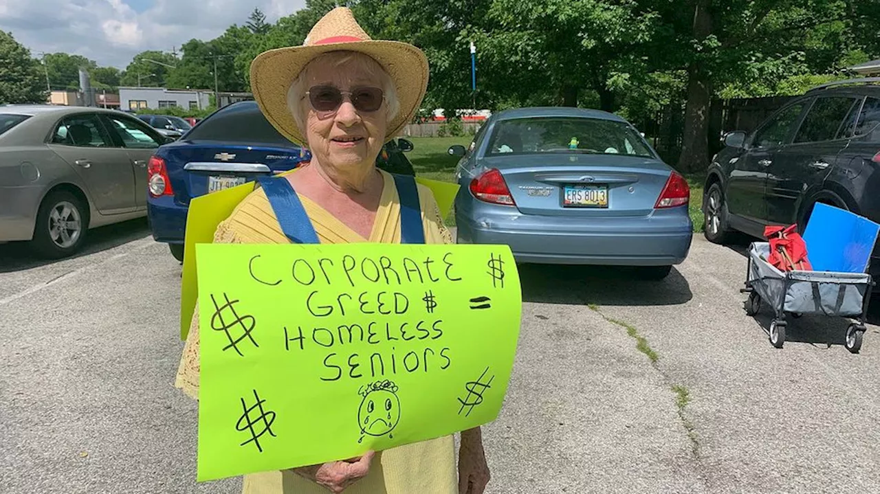 Walkers, canes & protest signs: senior citizens in Reynoldsburg fight to stay in homes