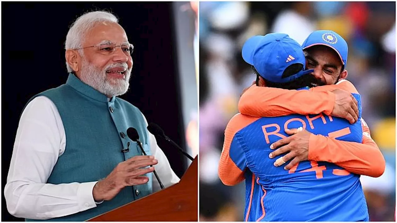 T20 WC: प्रधानमंत्री मोदी ने भारतीय टीम से फोन पर की बात, हार्दिक-सूर्या की तारीफ की, रोहित-विराट को दी बधाई