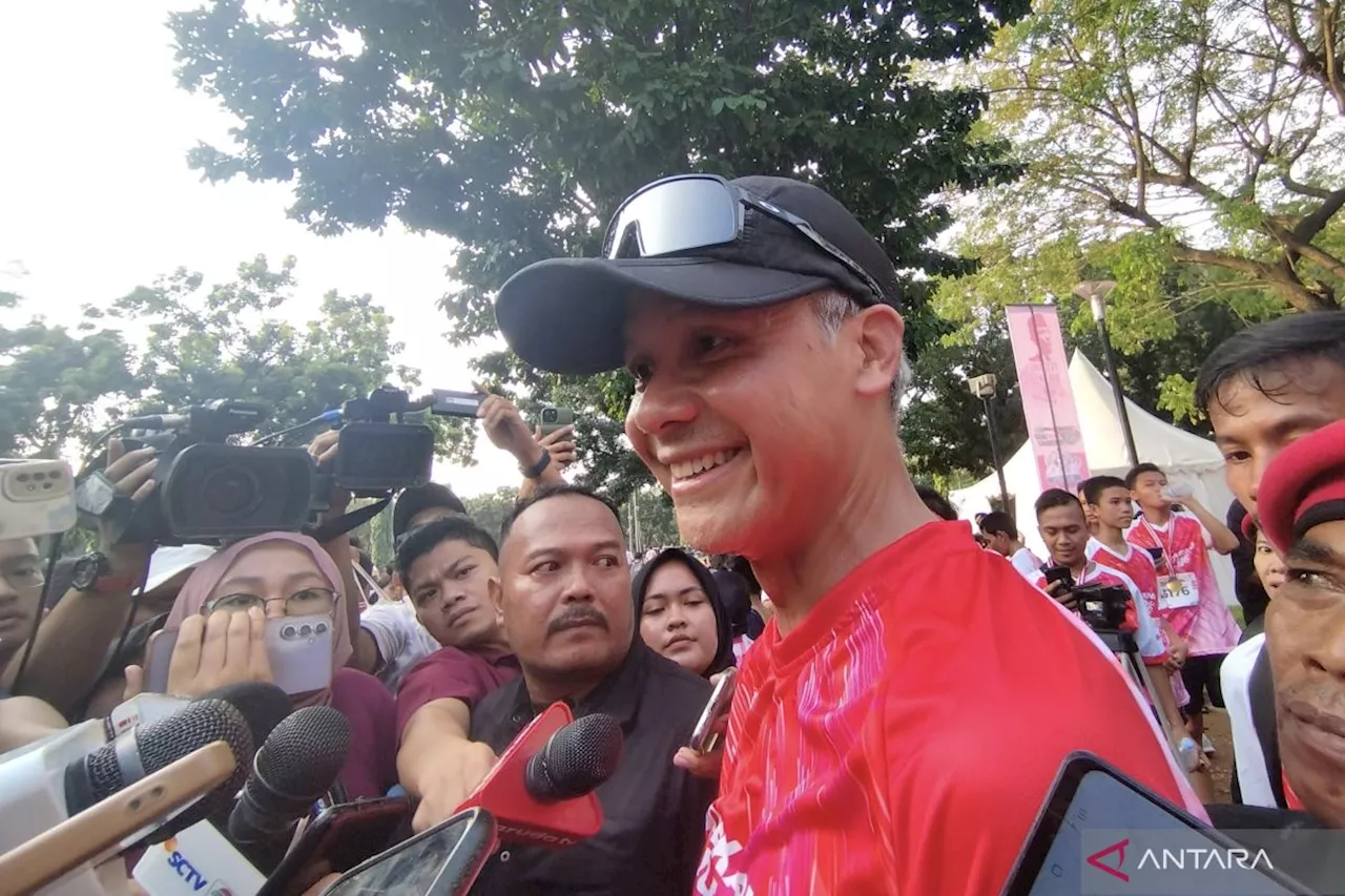 Ganjar hingga Sekjen PDIP ikuti lari marathon Soekarno Run 5 km di GBK