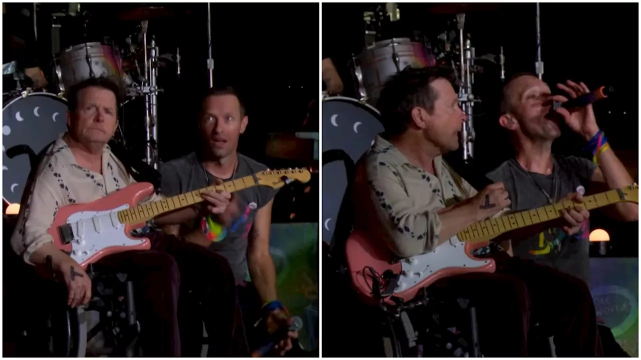 Glastonbury Sees Michael J. Fox Join Coldplay on 'Fix You' (VIDEO)