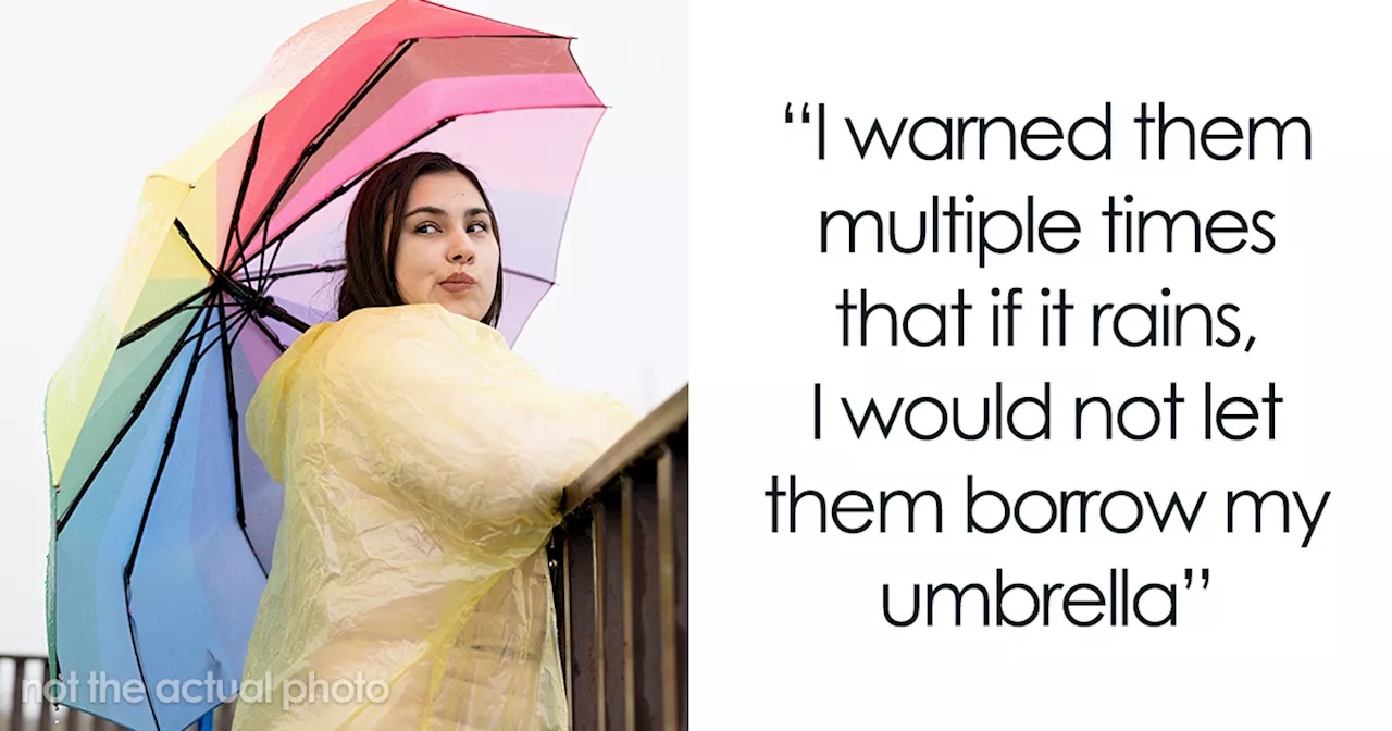 Friend Refuses To Share Umbrella That “Could Easily Fit 2 People” Just To Prove A Point