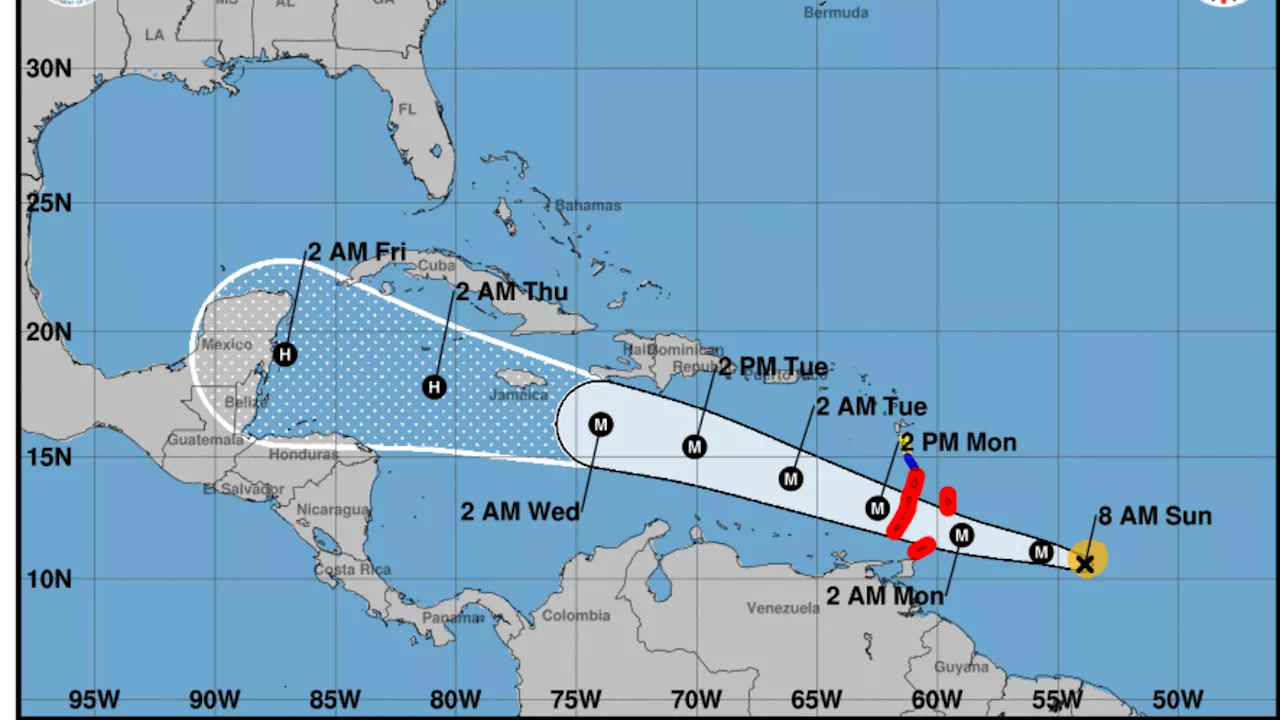 Trayectoria del huracán Beryl: ¿dónde podría tocar tierra?