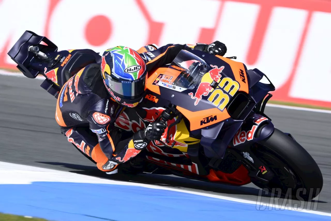 Brad Binder: Sprint race progress halted as front tyre “pressure was cooking”