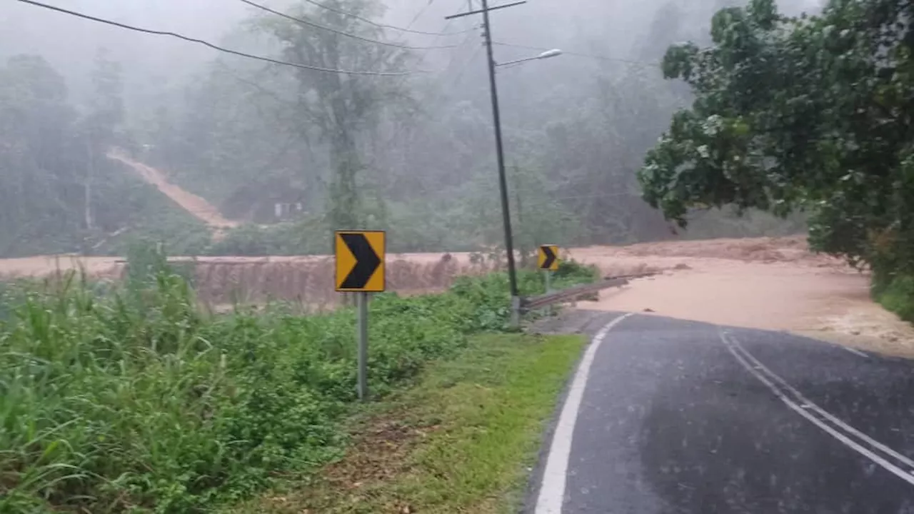 Floods, landslides disrupt travel on Kiulu-Tamparuli Road