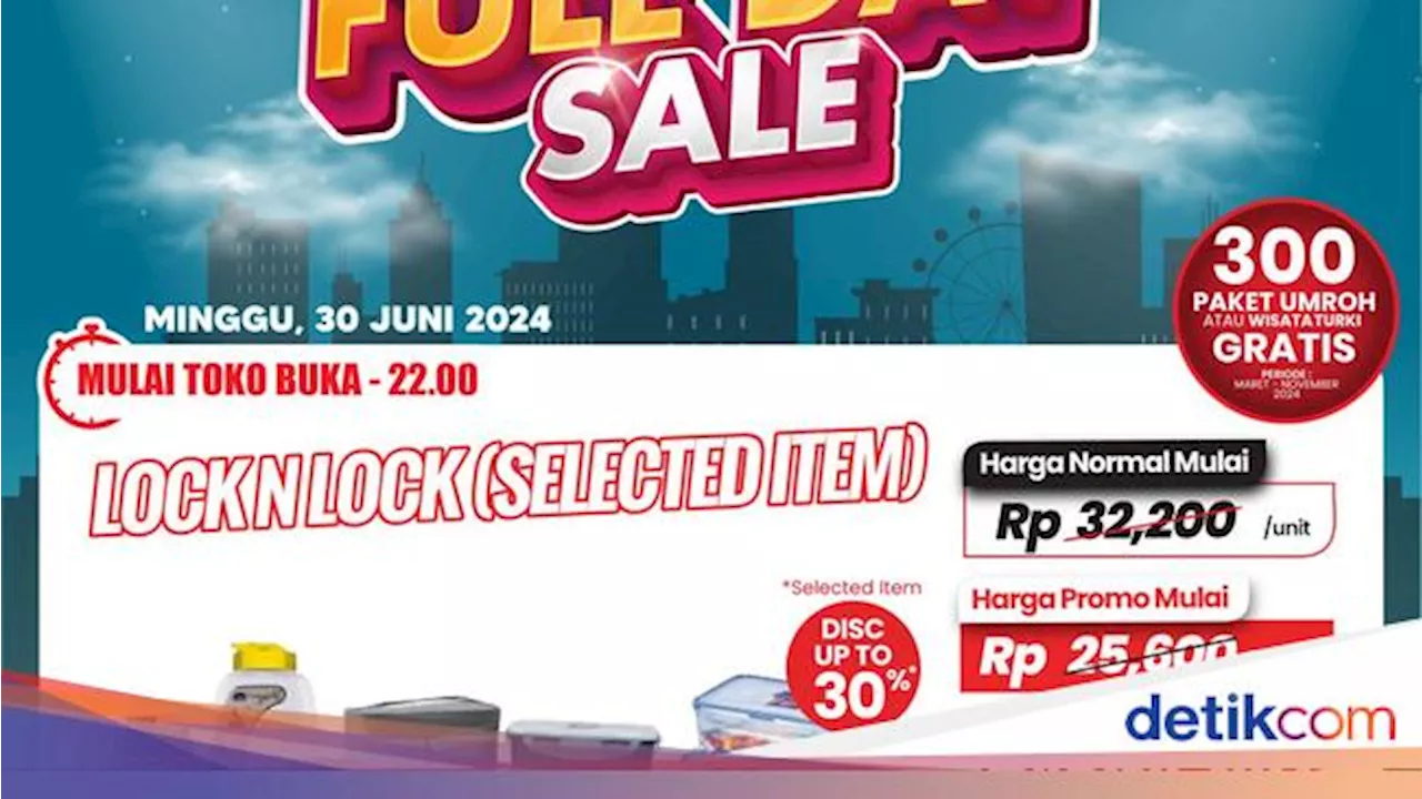 Beli Botol Minum-Kotak Makan di Transmart Full Day Sale Hemat Banget