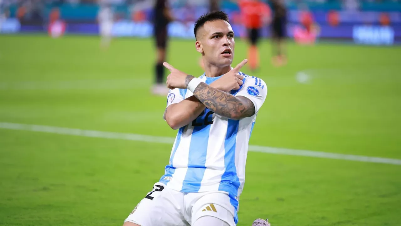 Sem Messi, Lautaro decide e garante 100% da Argentina na Copa América