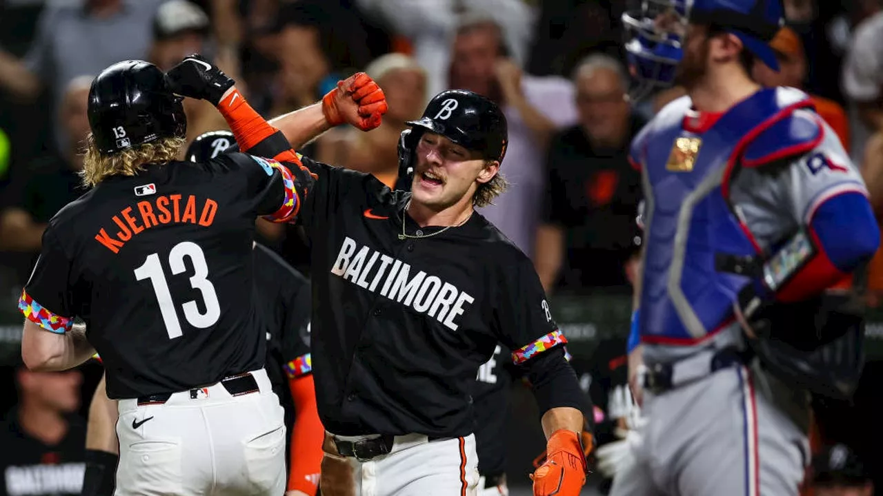 Heston Kjerstad’s first career slam propels Orioles past Rangers 6-5