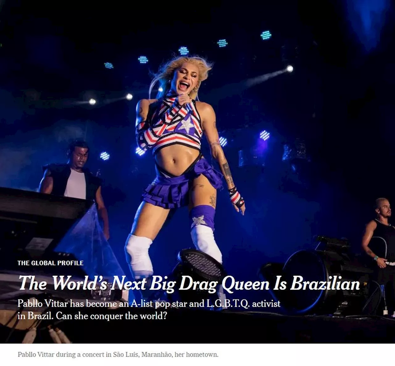 The New York Times publica perfil de Pabllo Vittar: 'Próxima grande drag queen mundial'