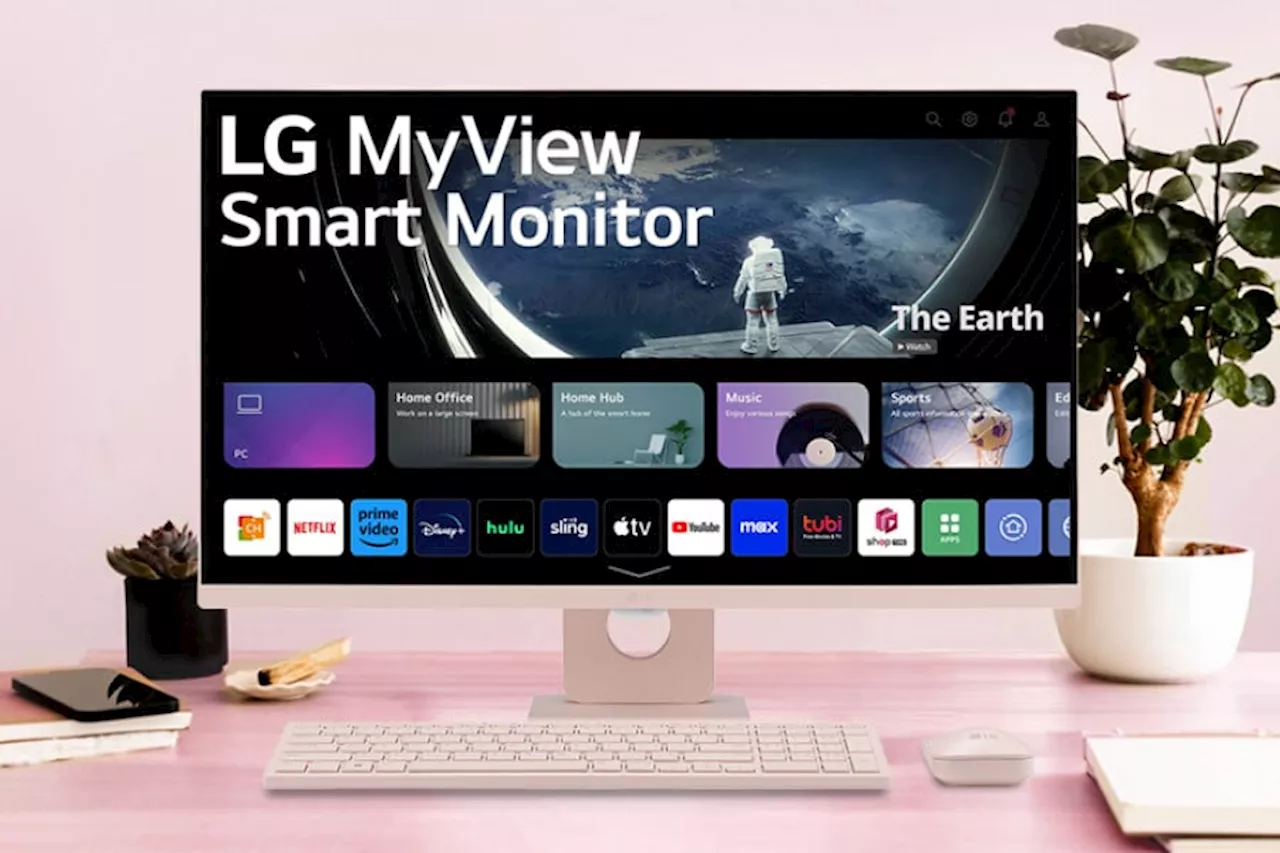 LG unveils MyView Smart Monitor Desktop Setup in a soft Pink color