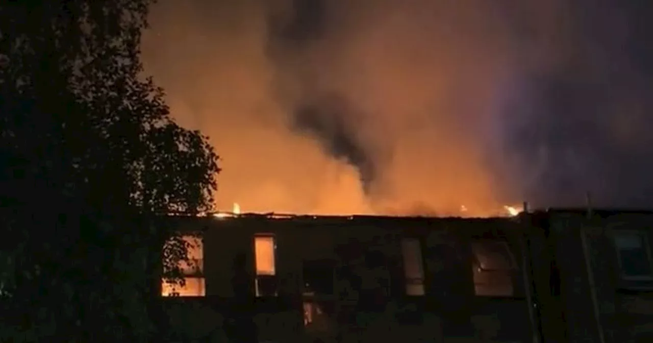 Fire rips through Paisley building days after huge blaze at Linwood industrial estate