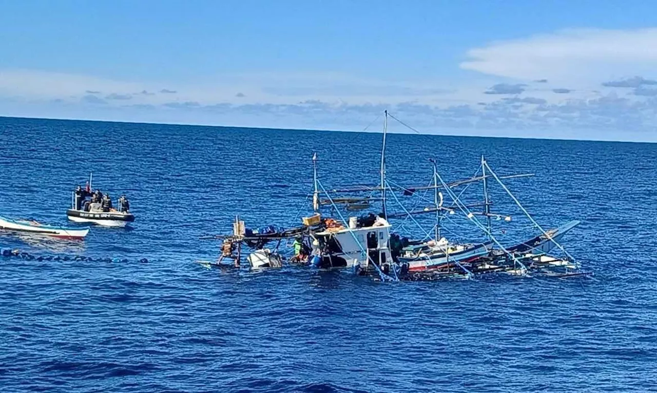 PCG: 2 Pinoy fishers hurt after boat explodes near Bajo de Masinloc