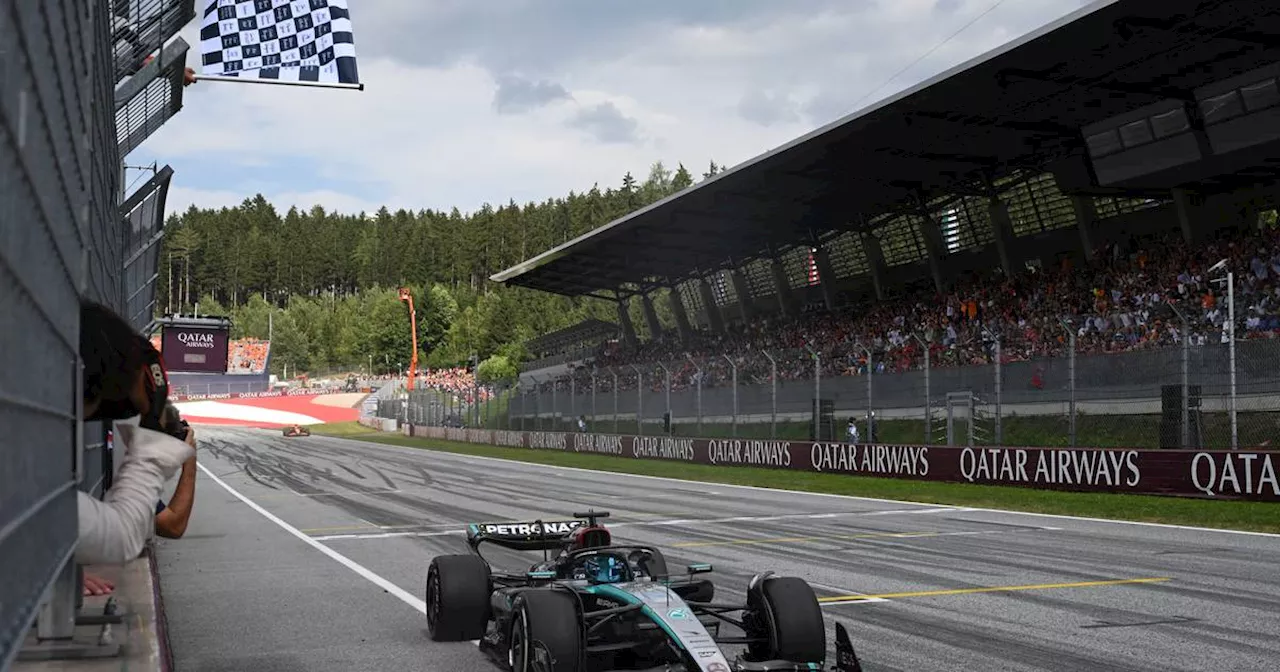 George Russell wins Austrian Grand Prix for Mercedes