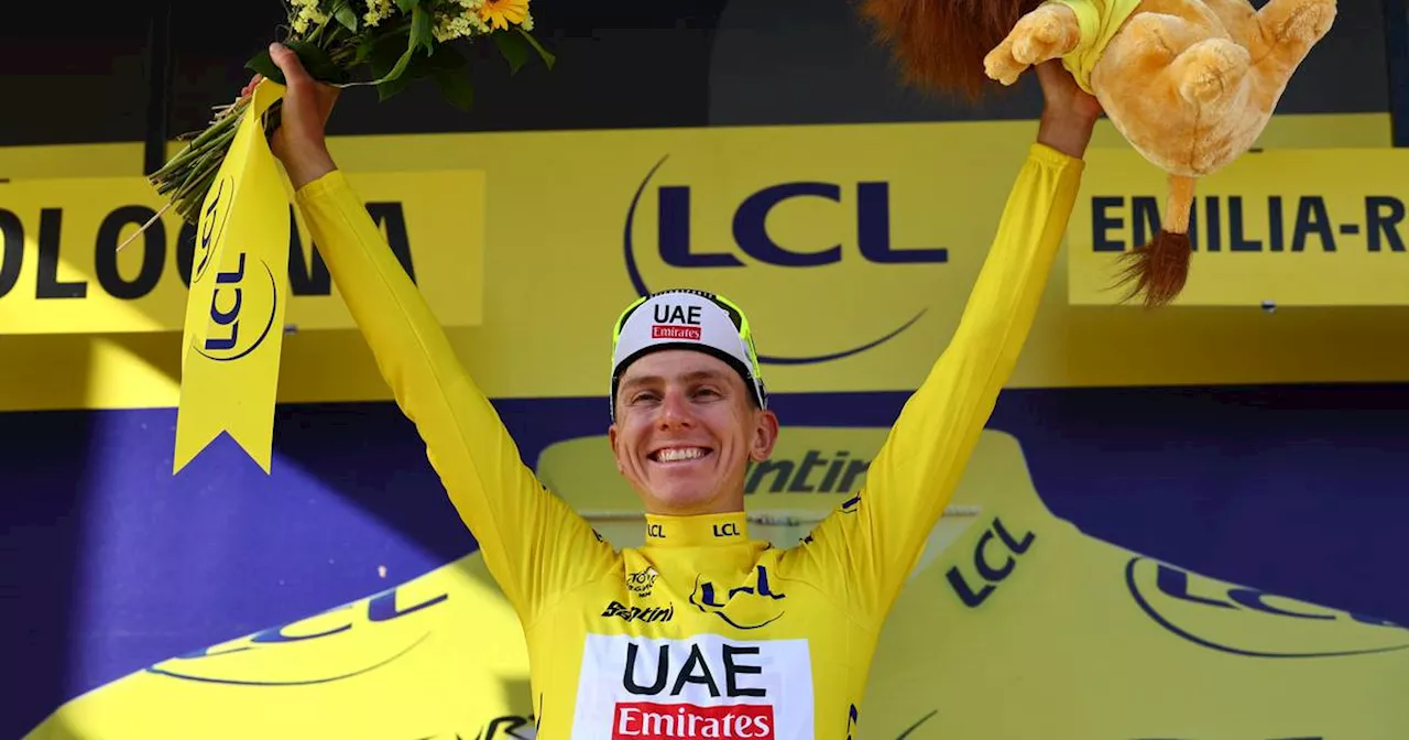 Tour de France: Tadej Pogacar takes yellow jersey as Vauquelin wins second stage