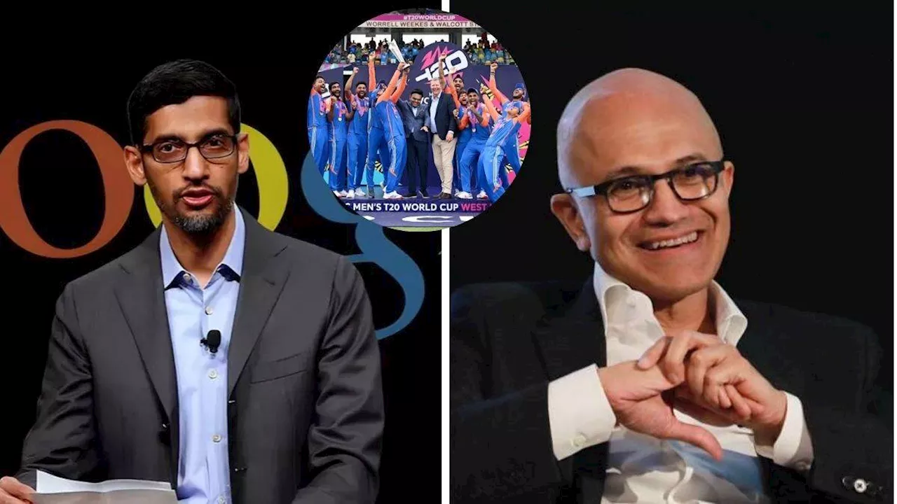 T20 World Cup 2024: भारत की जीत से गदगद हुए Sundar Pichai, Satya Nadella ने बांधे तारीफों के पुल