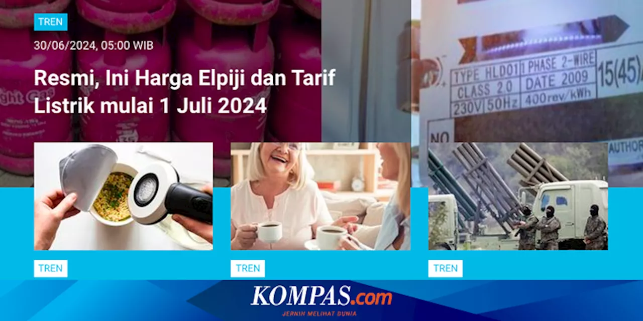 [POPULER TREN] Harga Elpiji dan Tarif Listrik 1 Juli 2024 | Cara Cek Status Pemadanan NIK-NPWP