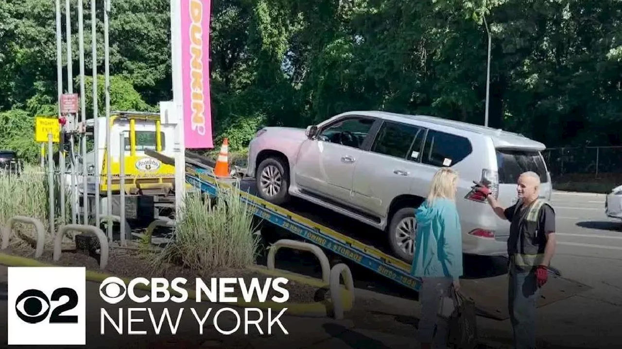 Cars sustain damages after filling up at New York gas station