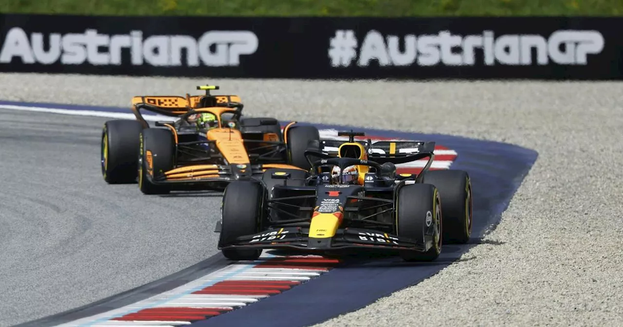 Spektakel in Spielberg: Verstappen und Norris crashen, Russell siegt