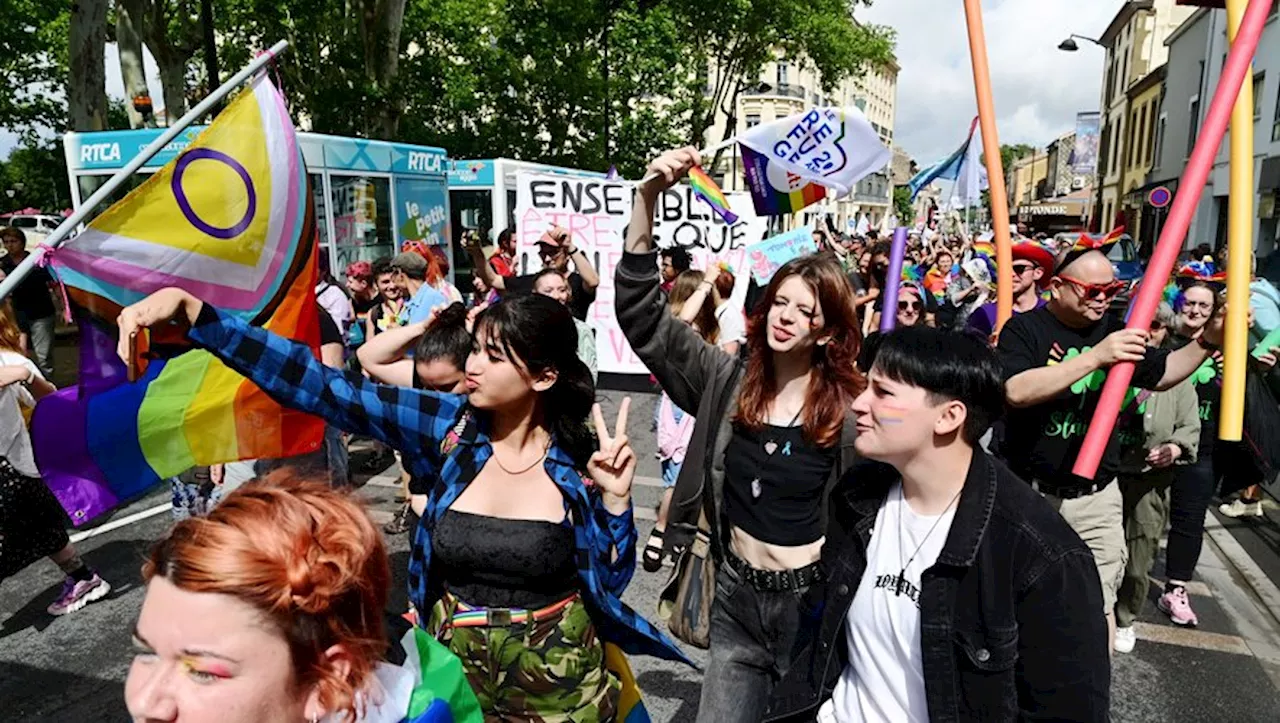 Marche des fiertés : environ 500 personnes ont défilé dans le centre