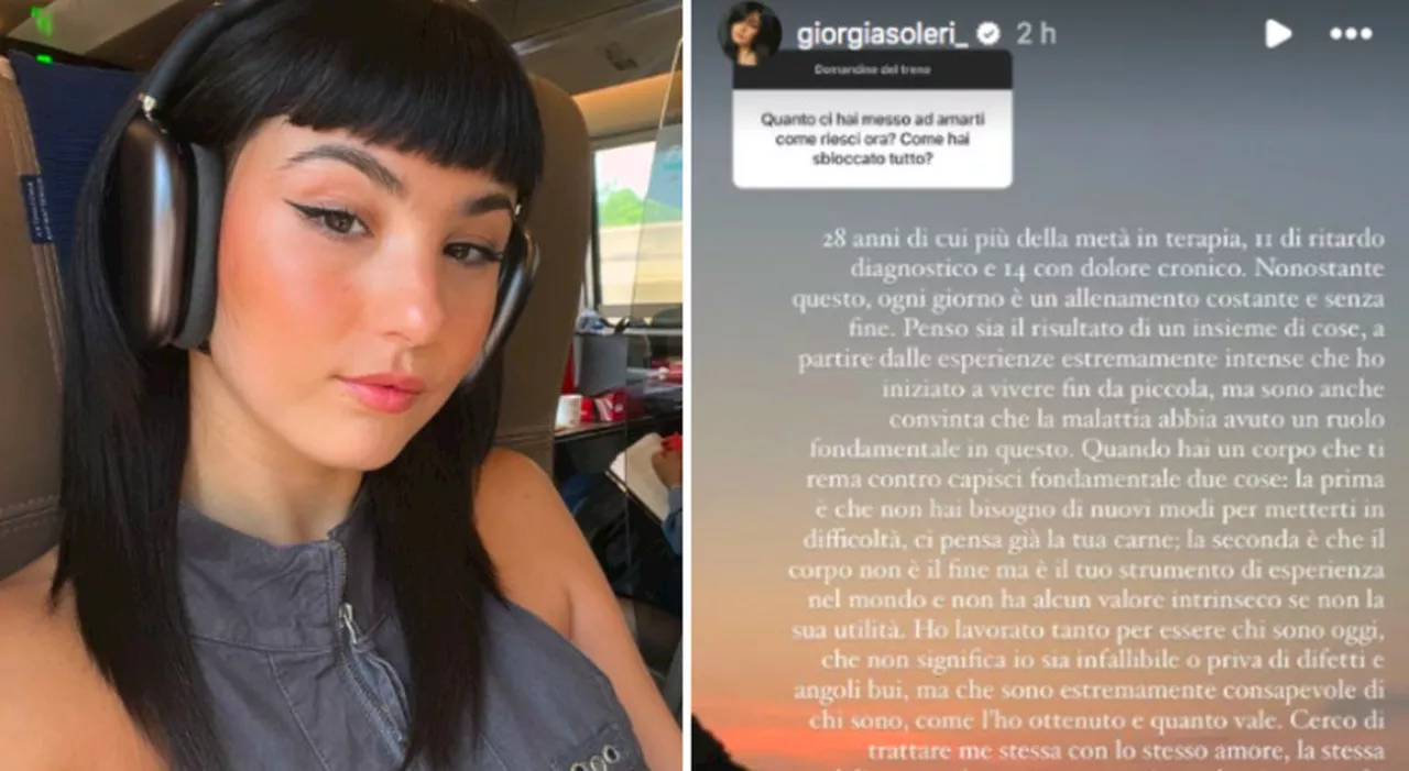 Giorgia Soleri e la salute mentale: «Ci ho messo 28 anni ad amarmi, più della metà passati in terapia»