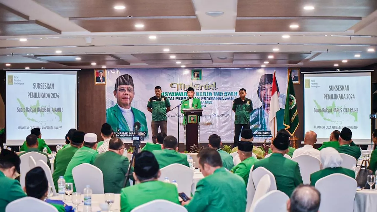 Buka Mukerwil PPP Jambi, Mardiono Kobarkan Semangat Kader Jelang Pilkada 2024