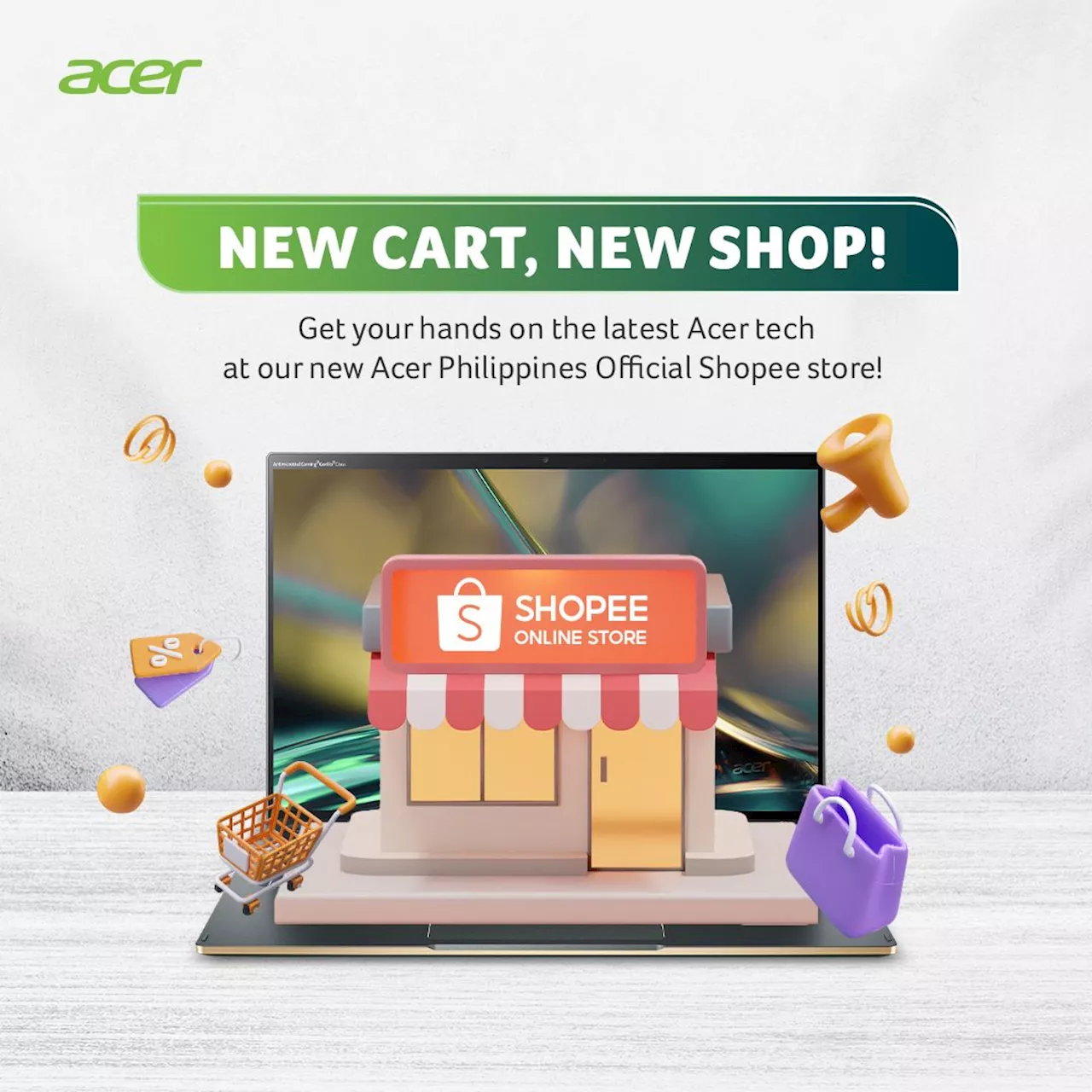 Acer opens official store on Shopee, offering exclusive deals and wide product selection