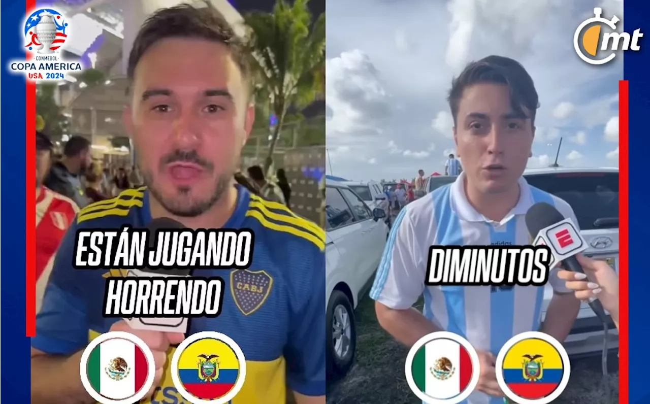 Argentinos piden enfrentar a México: 'Queremos que se callen un poquito, son diminutos'